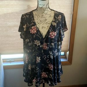 Torrid, Navy/floral, size 1